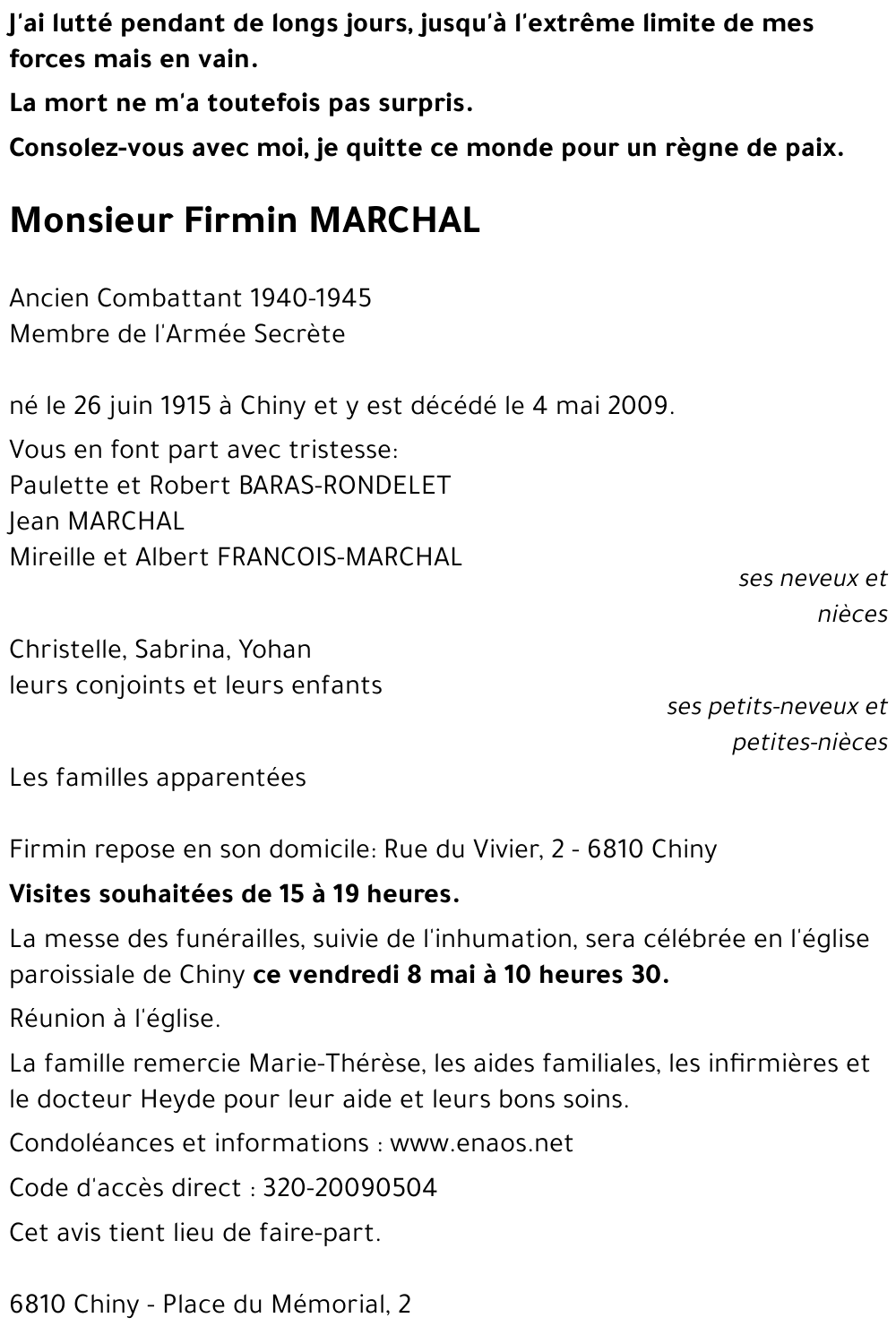 Firmin MARCHAL