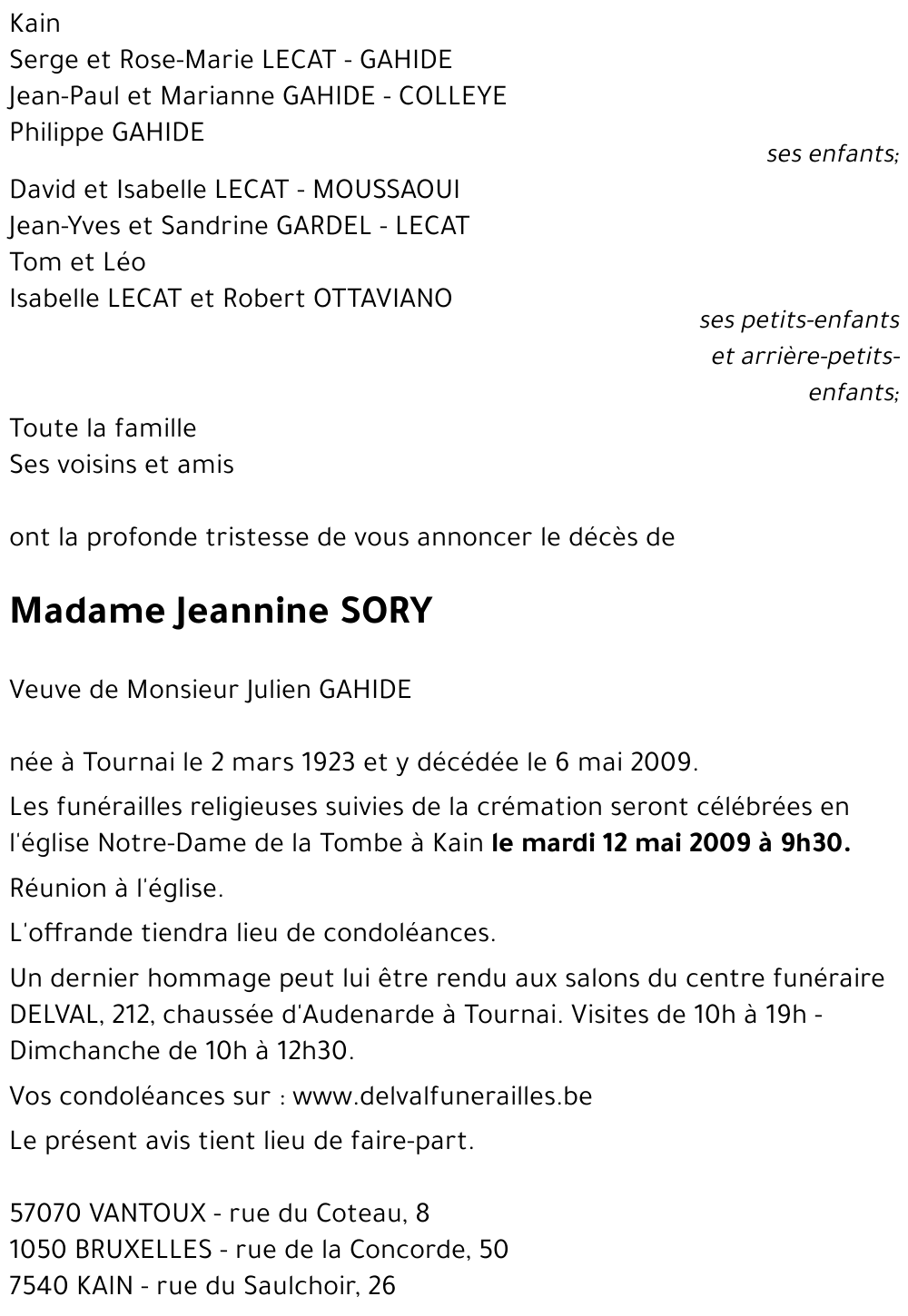 Jeannine SORY