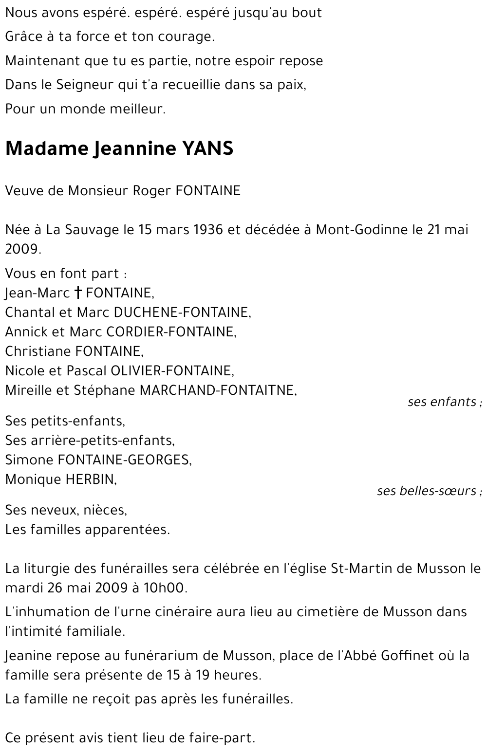 Jeannine YANS