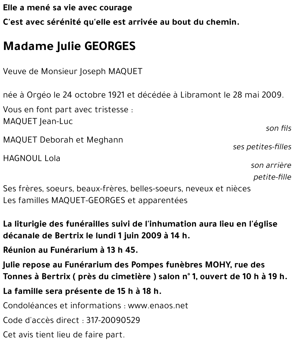 Julie GEORGES