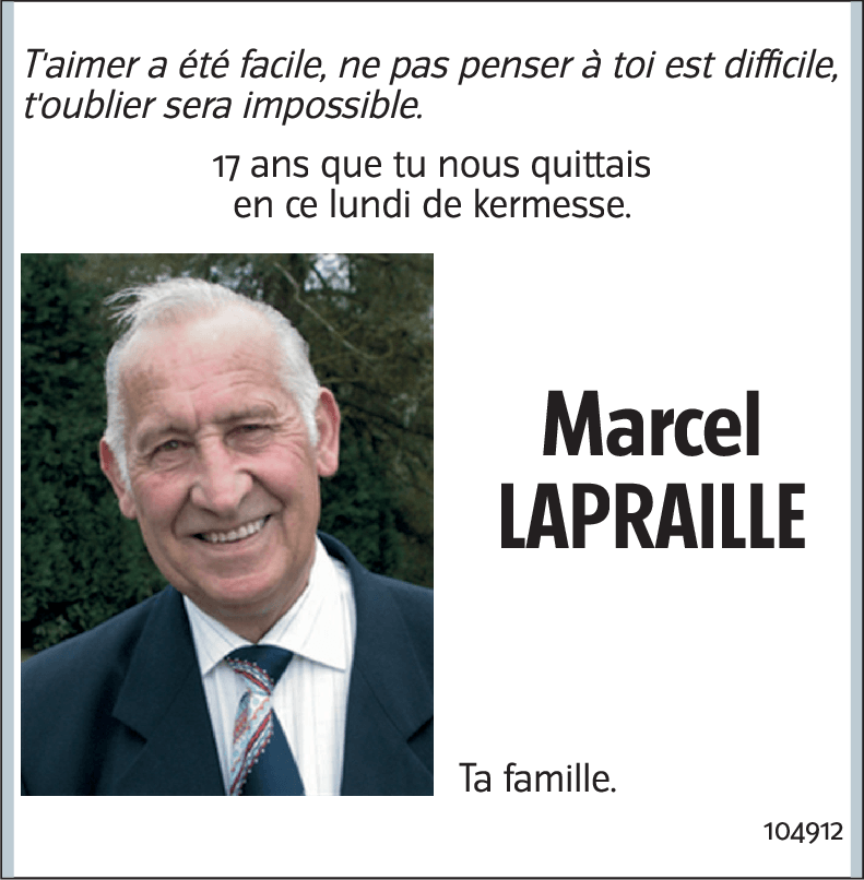 Marcel LAPRAILLE
