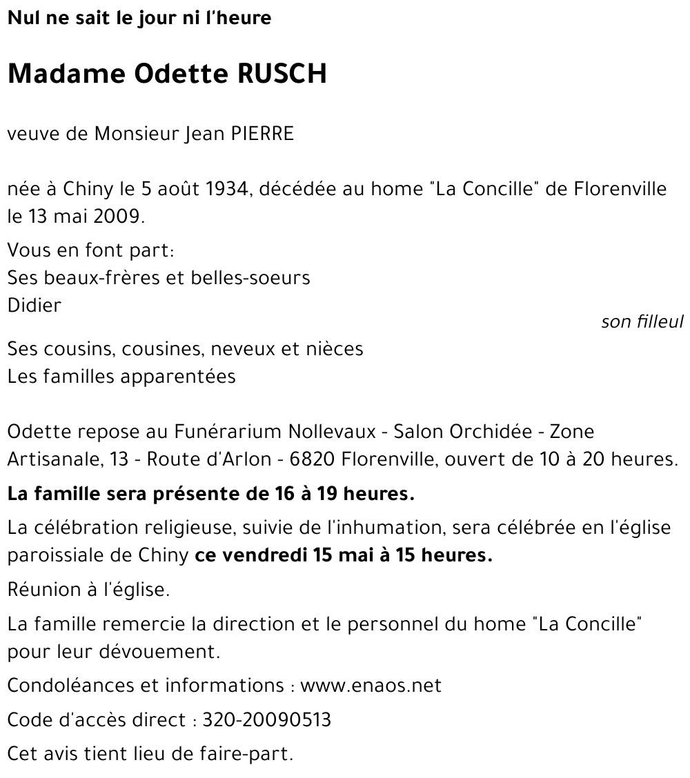 Odette RUSCH