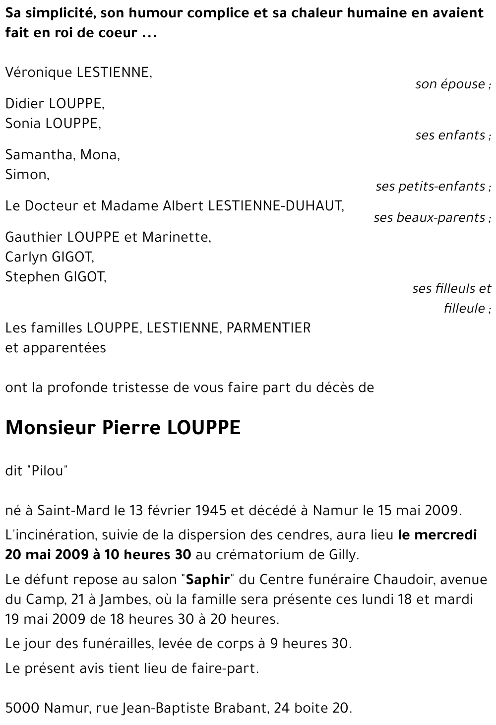 Pierre LOUPPE