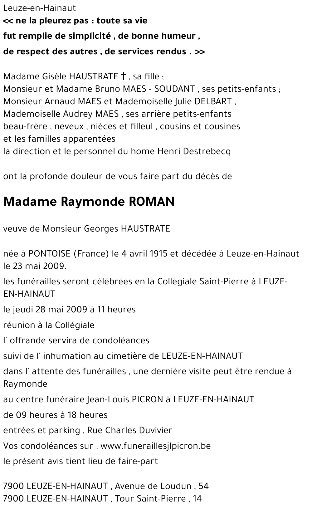 Raymonde ROMAN