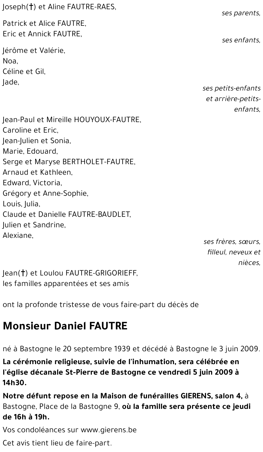 Daniel FAUTRE