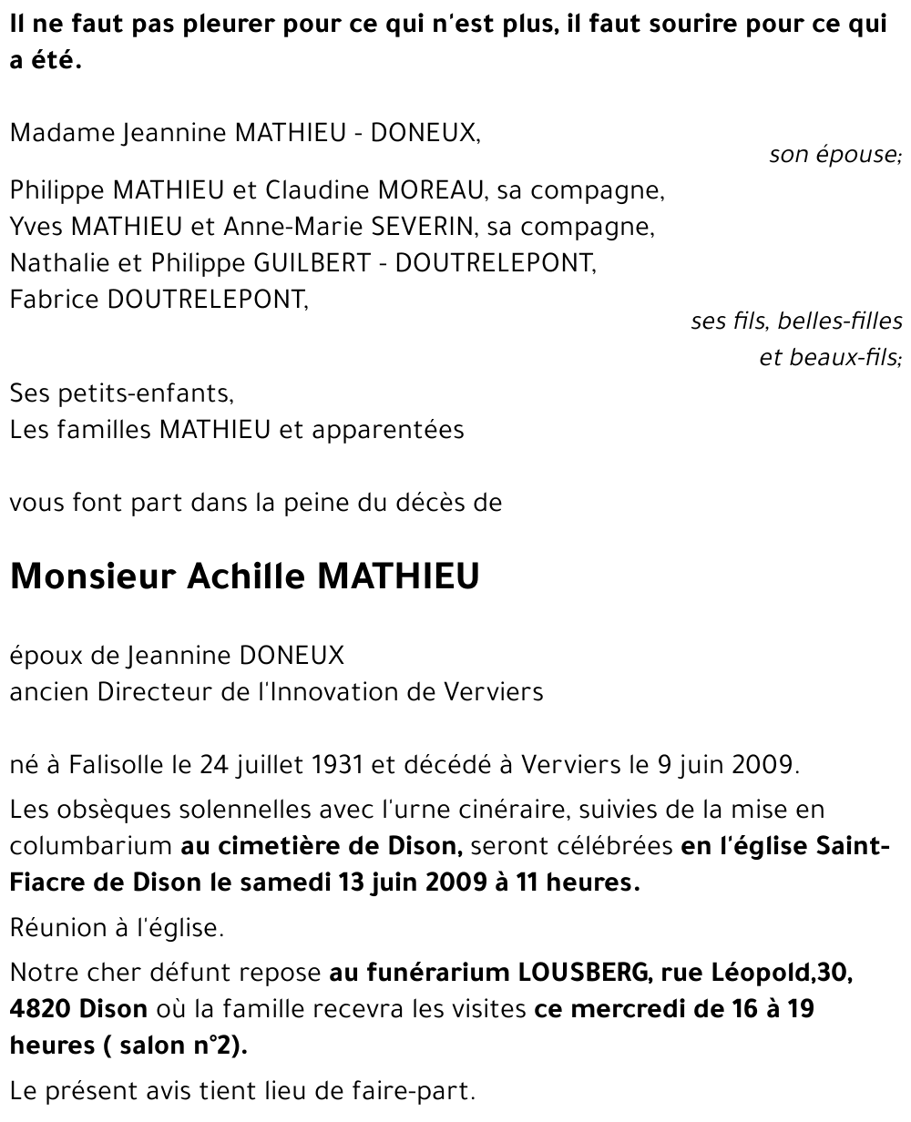 Achille MATHIEU