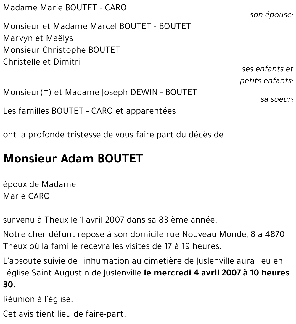 Adam BOUTET