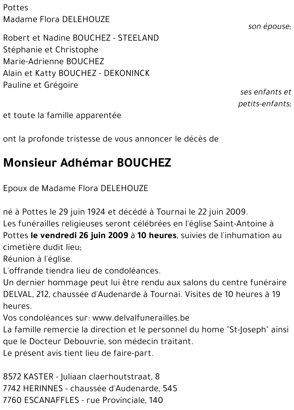 Adhémar BOUCHEZ