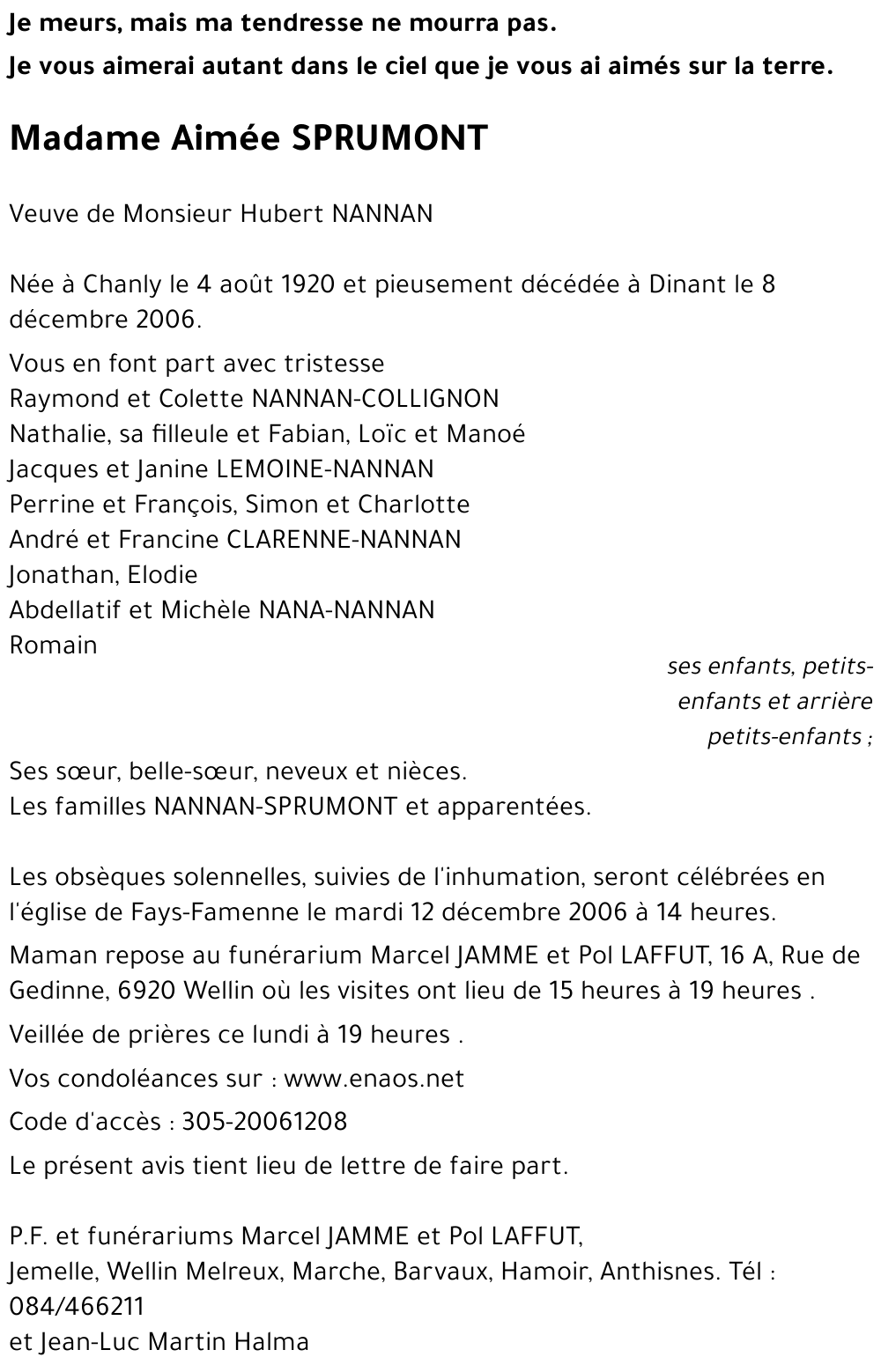 Aimée SPRUMONT