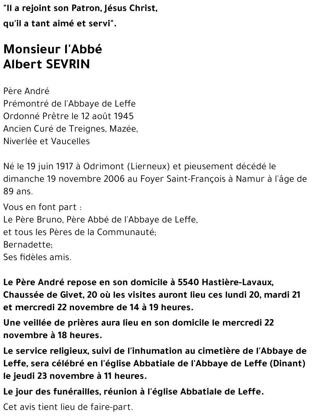 Albert SEVRIN