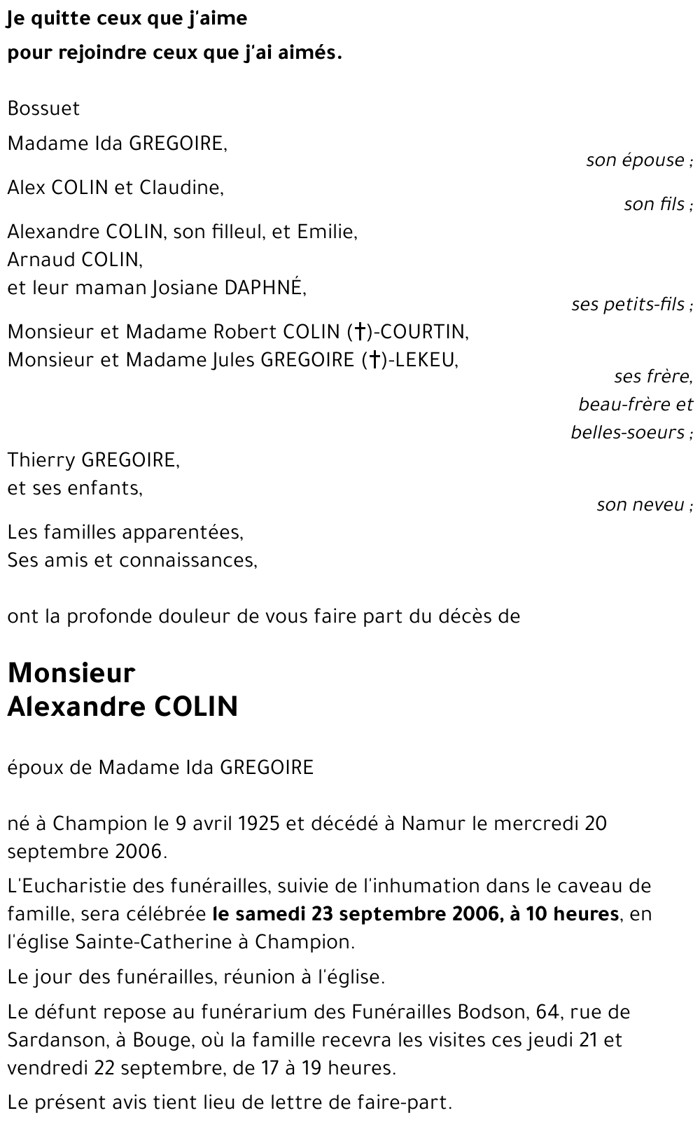 Alexandre COLIN