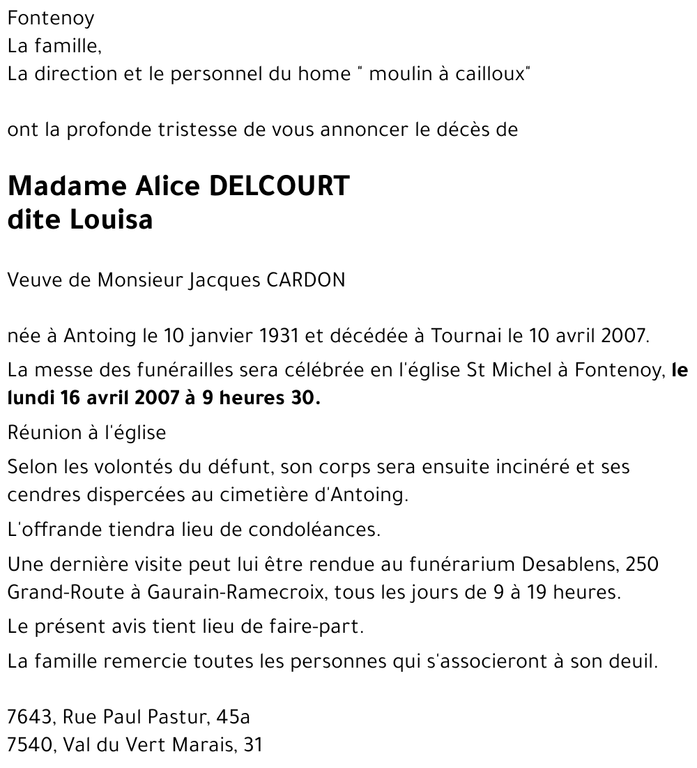 Alice DELCOURT