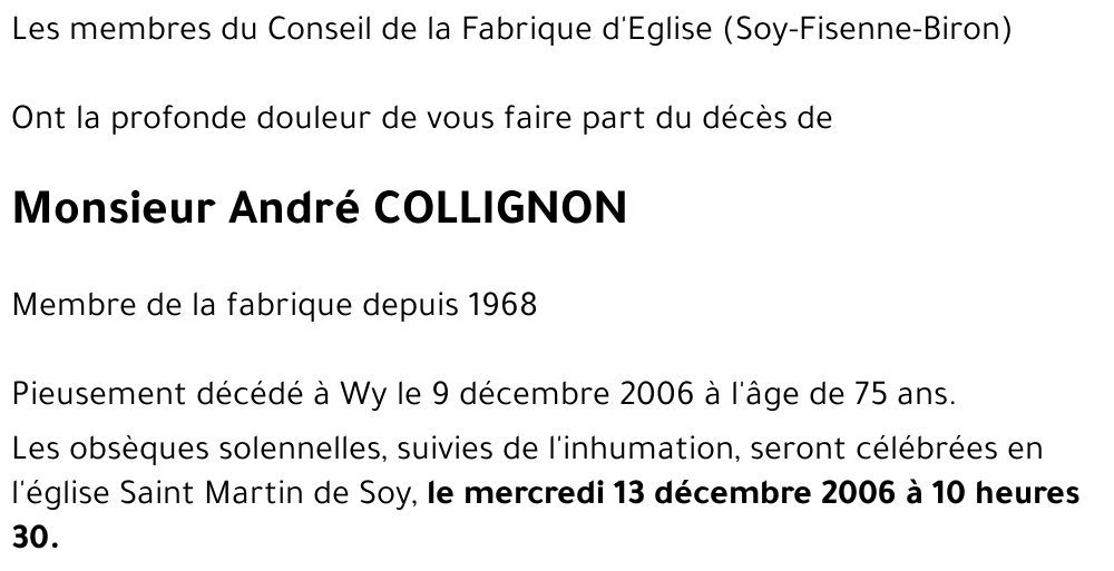 André COLLIGNON