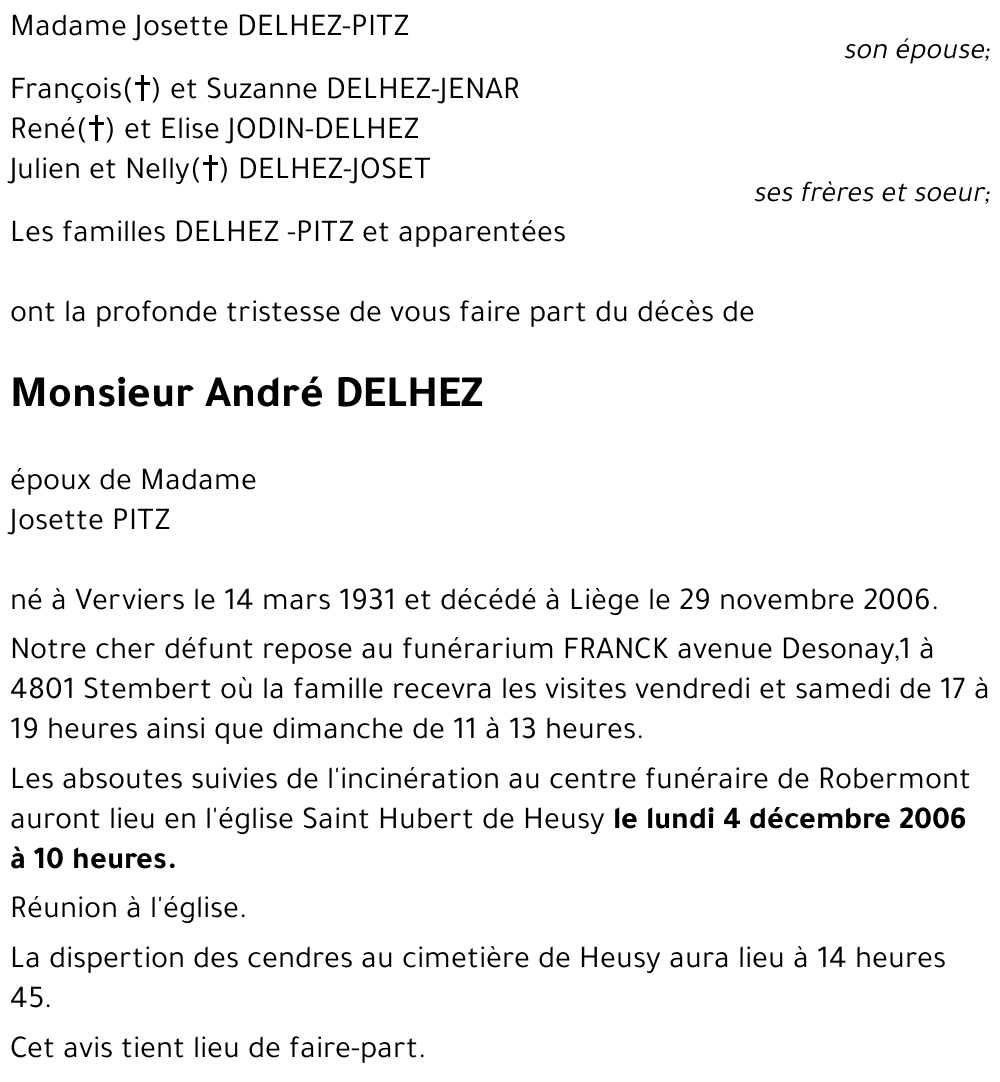 André DELHEZ