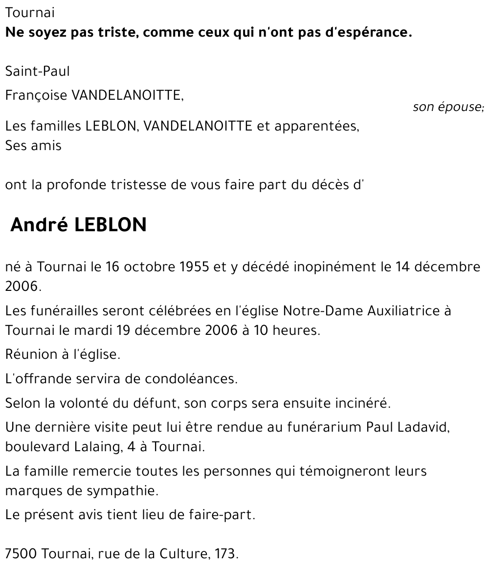 André LEBLON