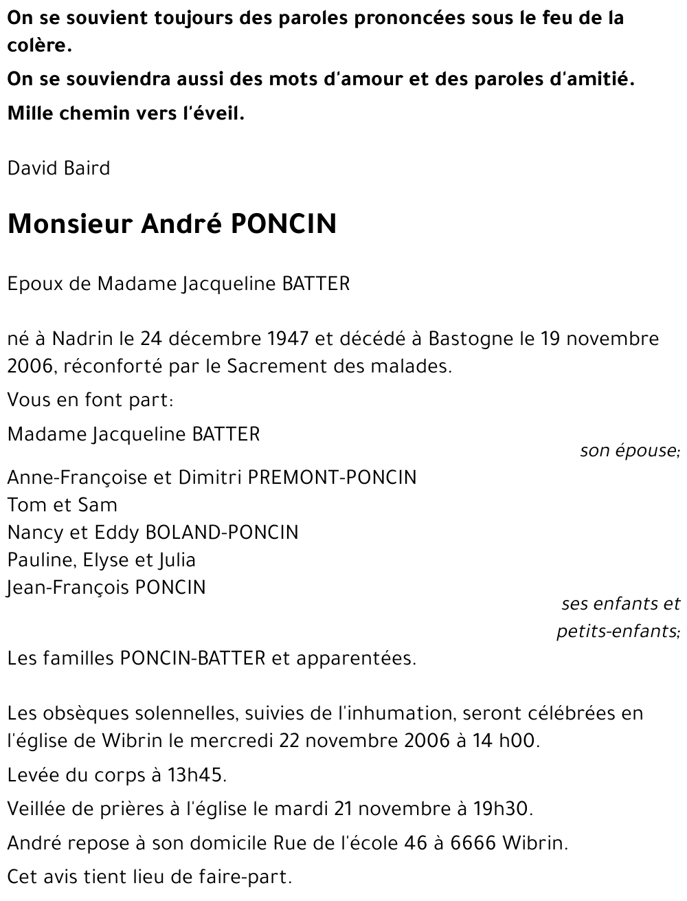 André PONCIN