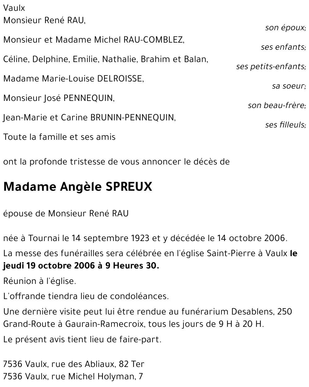 Angèle SPREUX