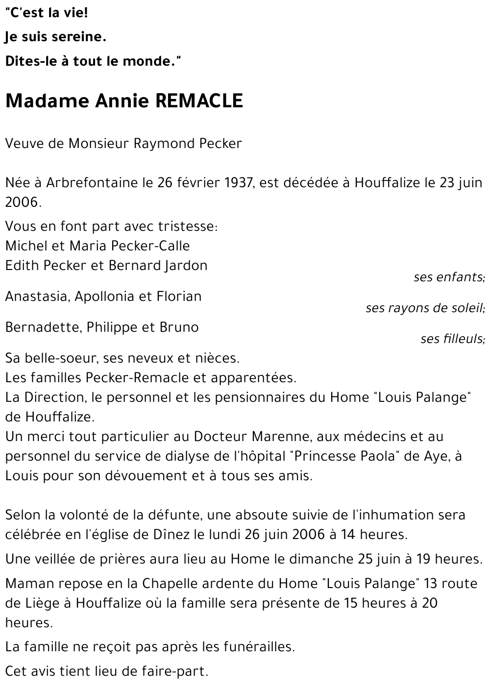 Annie REMACLE