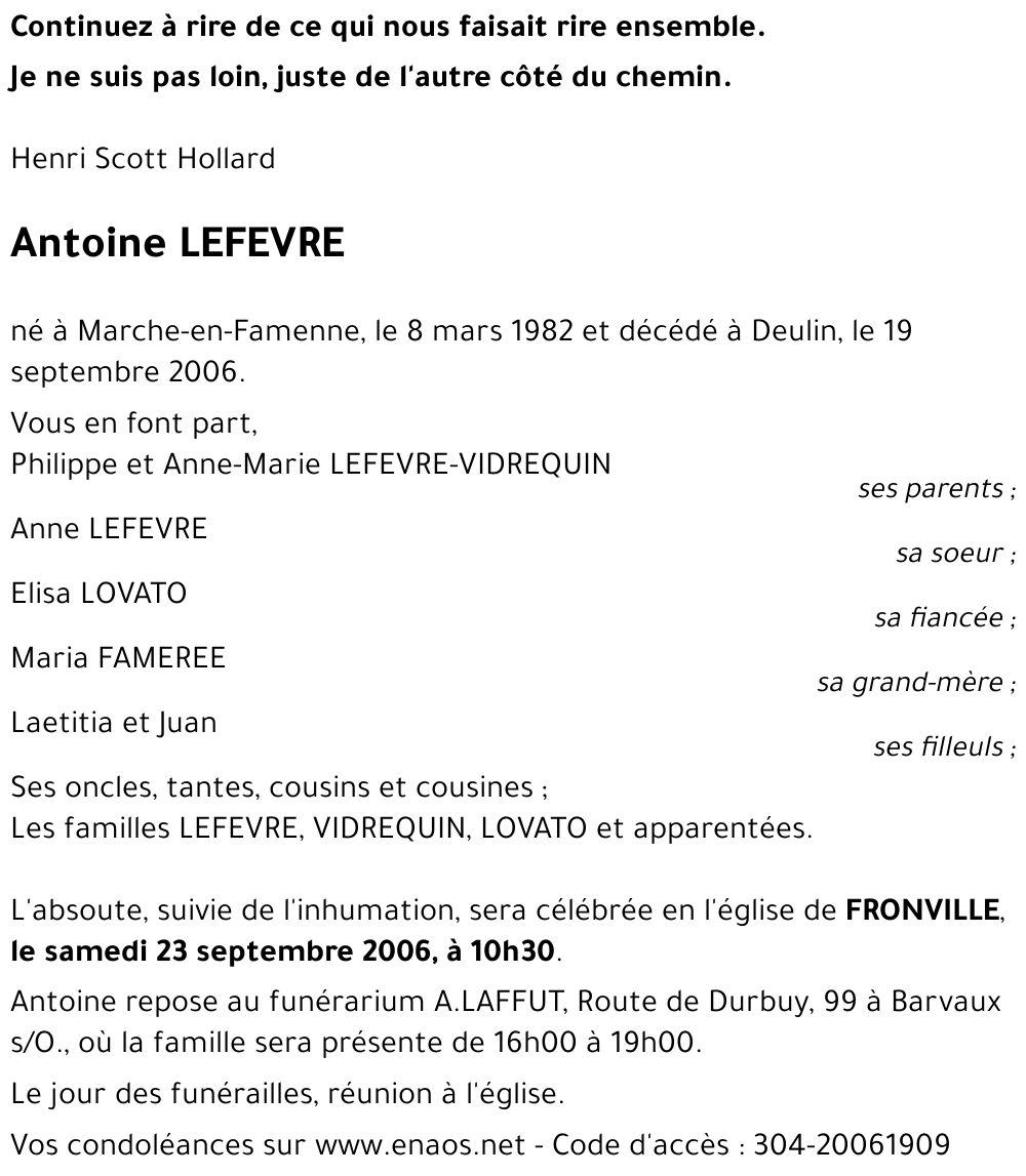Antoine LEFEVRE