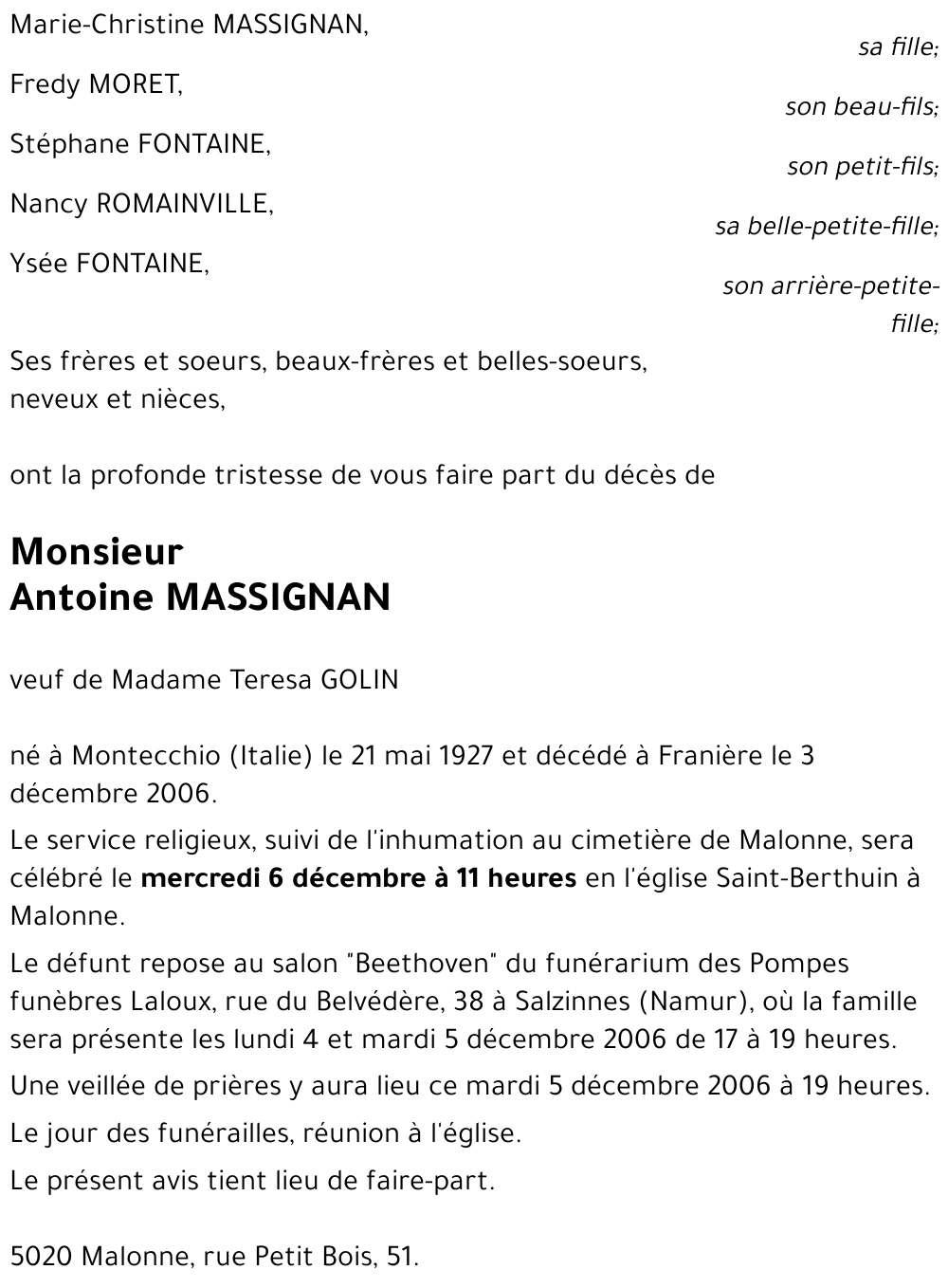 Antoine MASSIGNAN