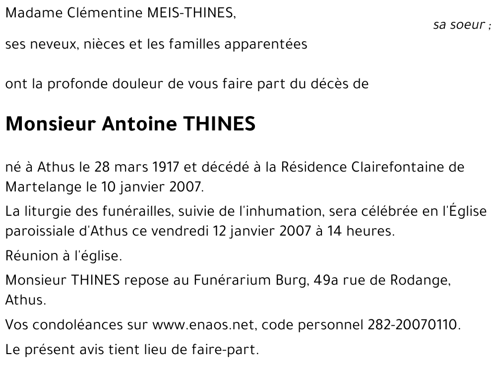 Antoine THINES