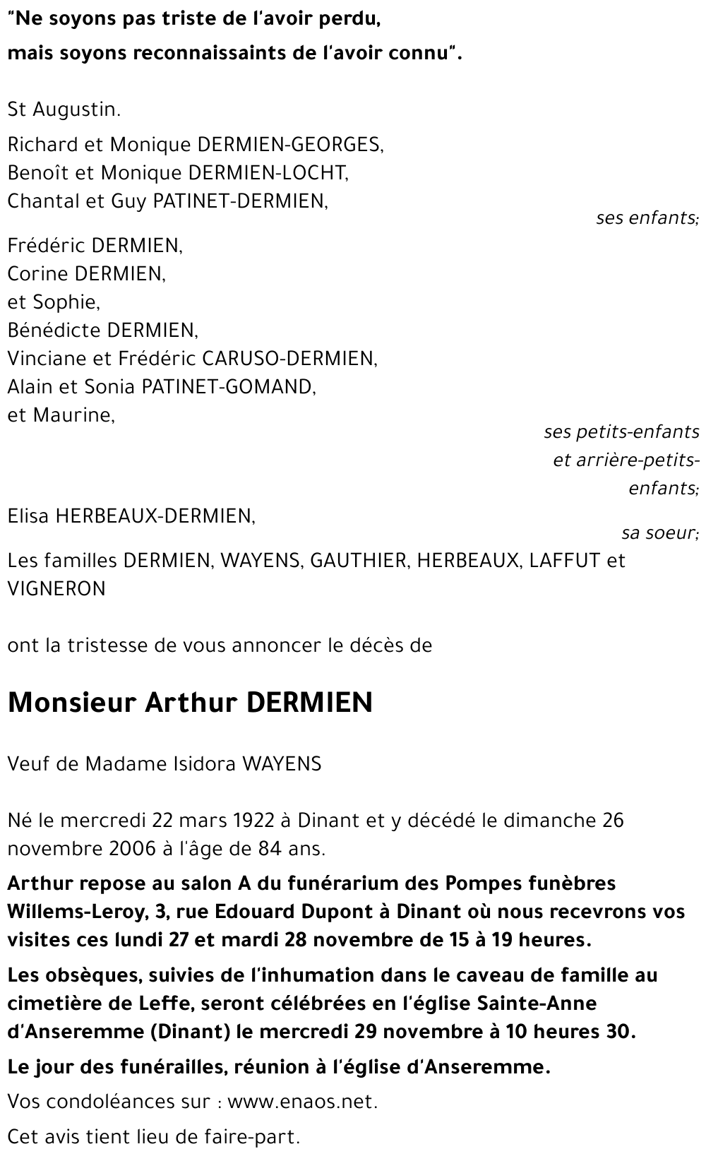 Arthur DERMIEN