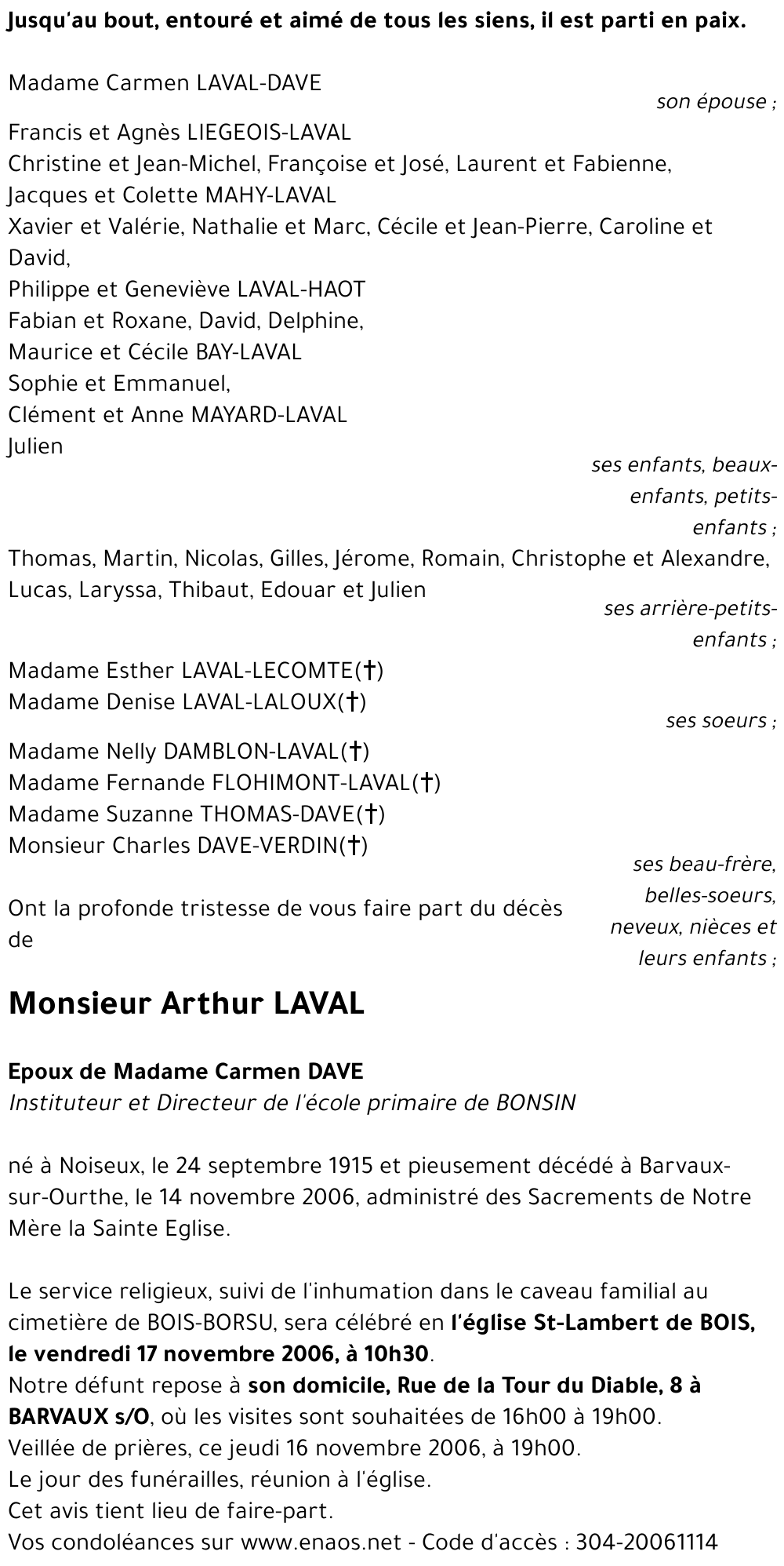 Arthur LAVAL