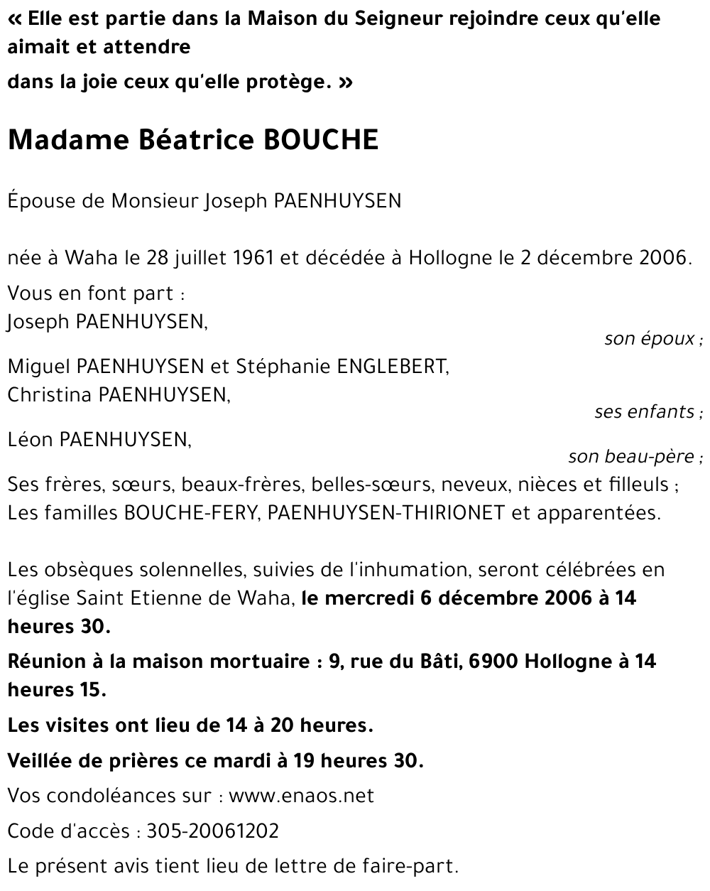 Béatrice BOUCHE