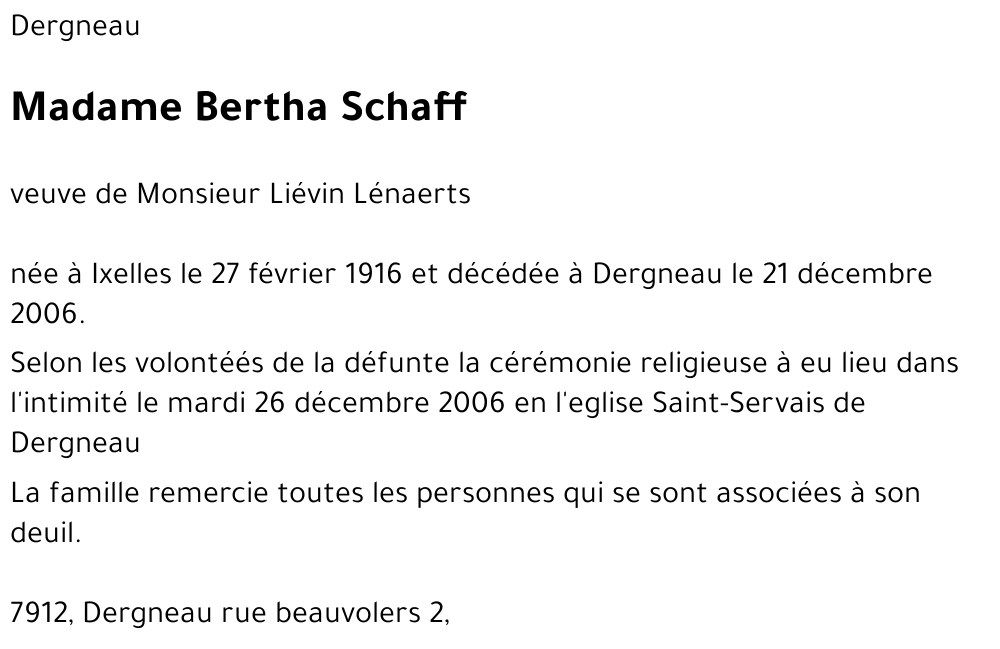 Bertha Schaff