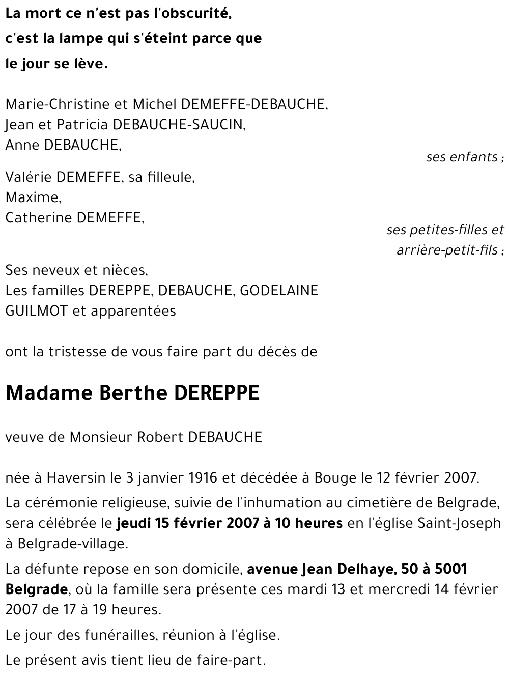 Berthe DEREPPE