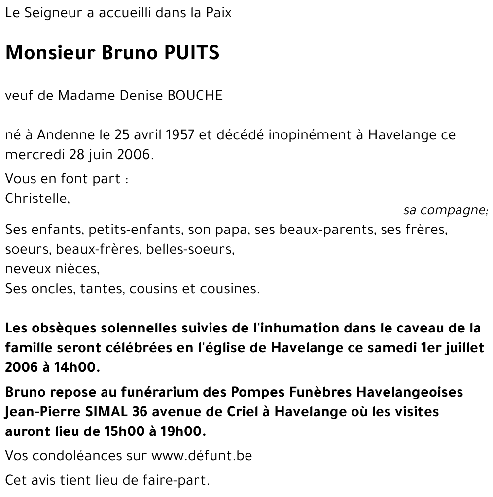 Bruno PUITS