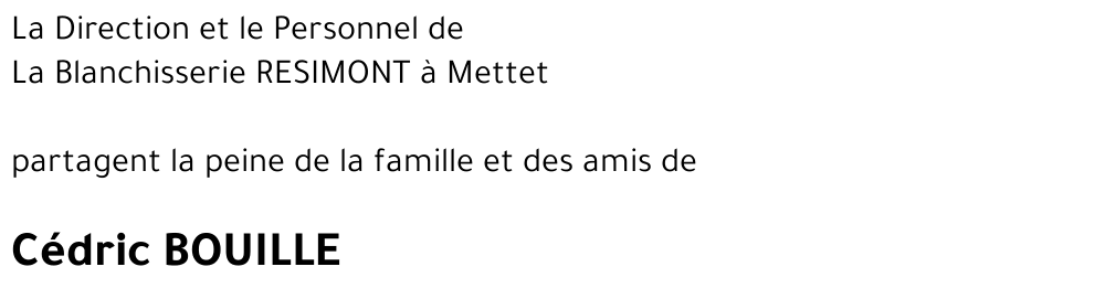 Cédric BOUILLE