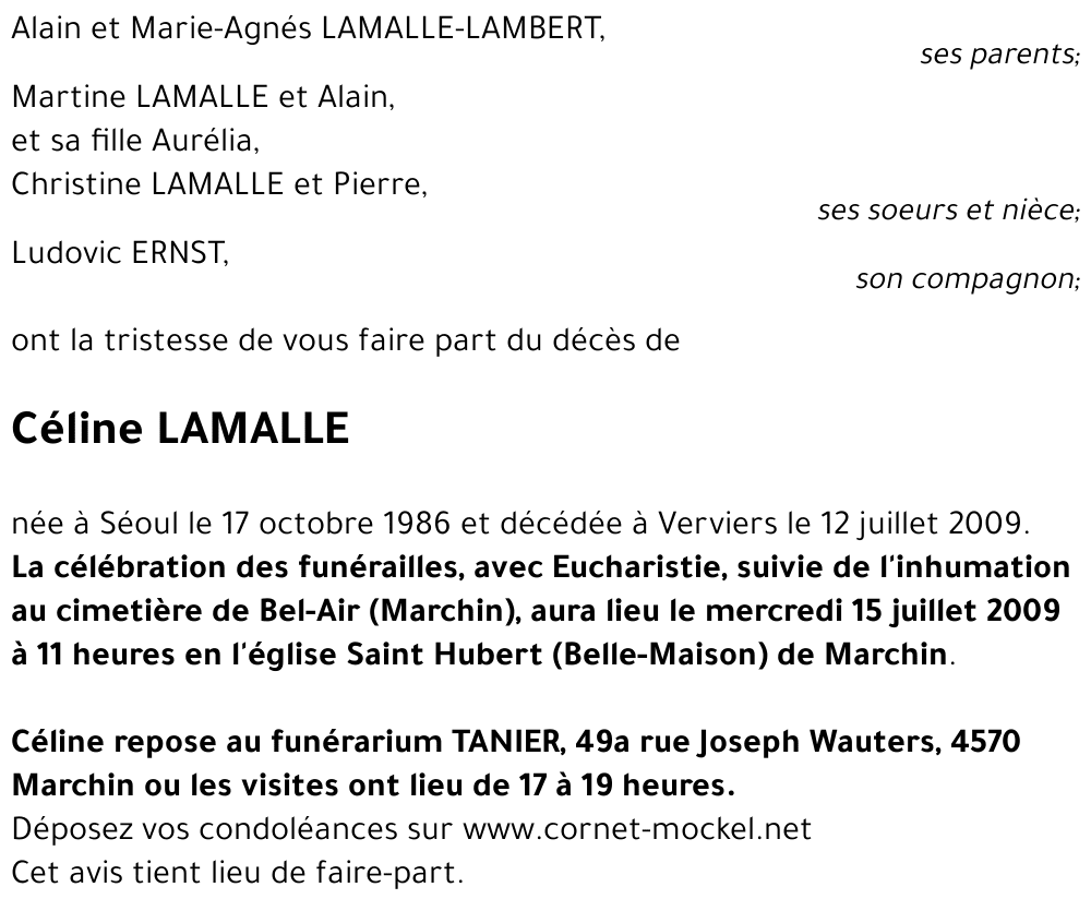 Céline LAMALLE