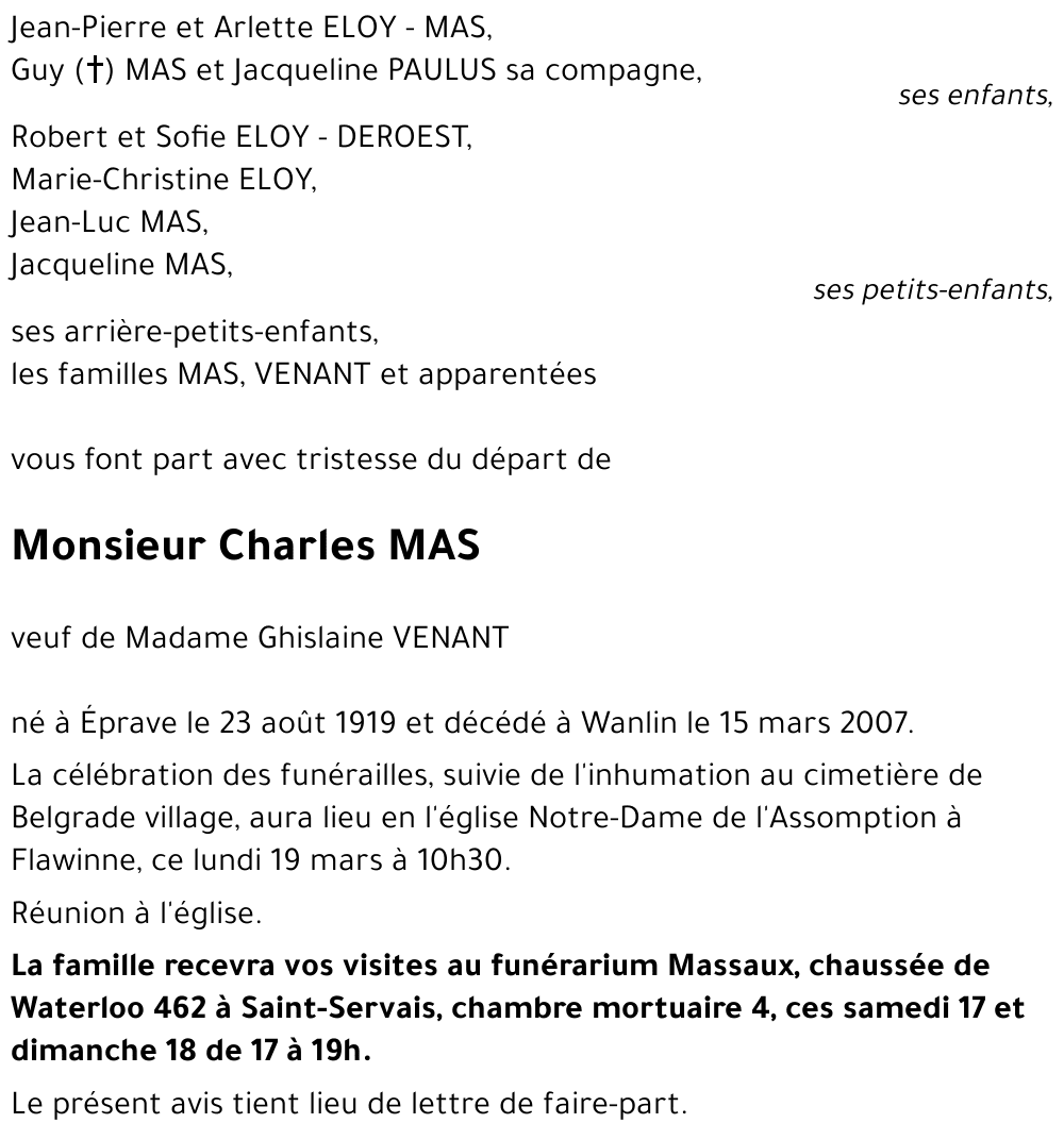 Charles MAS