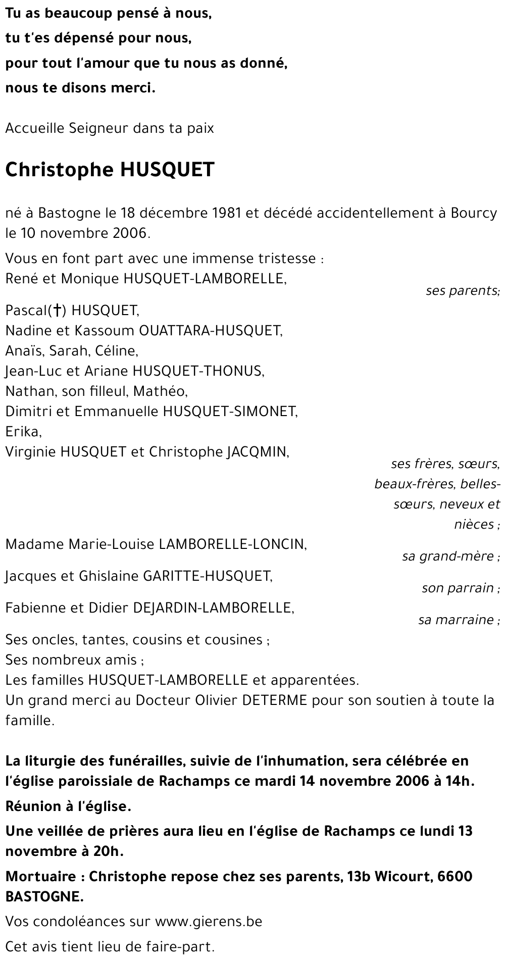 Christophe HUSQUET