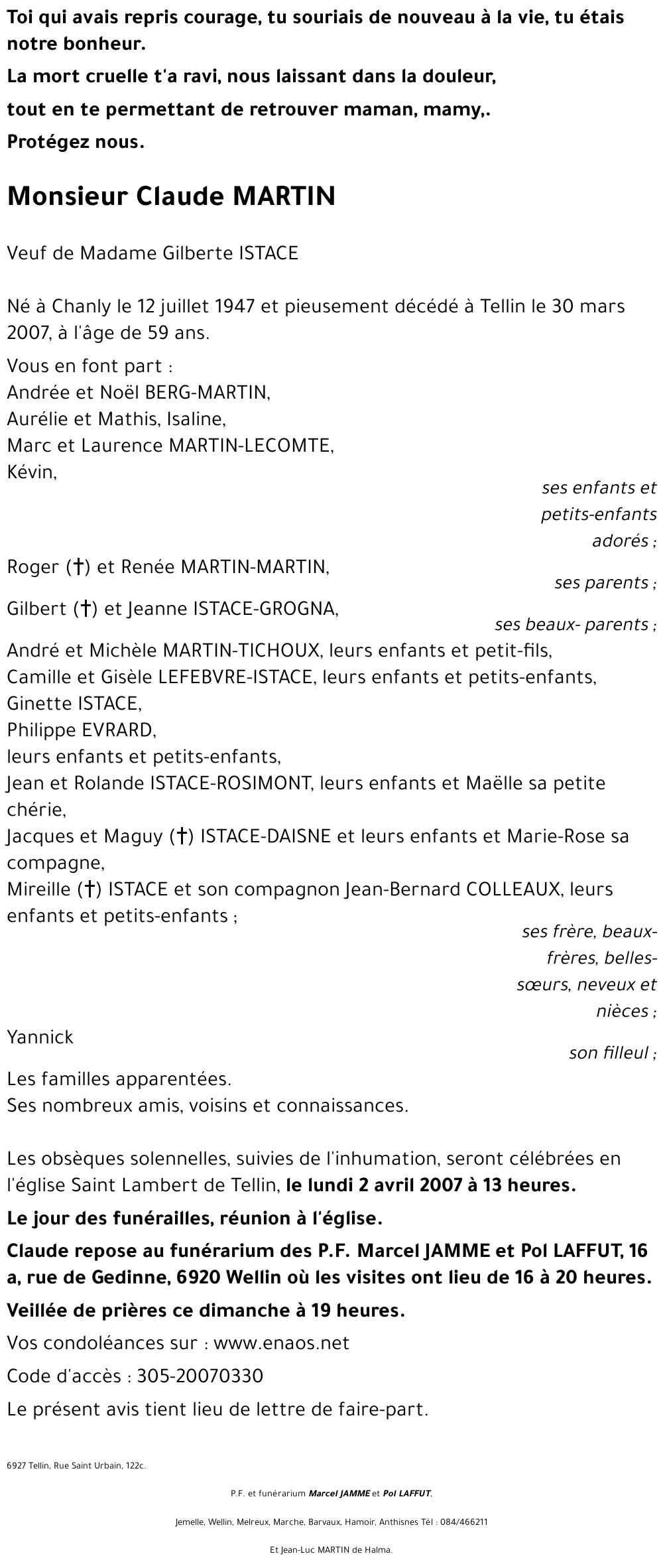 Claude MARTIN