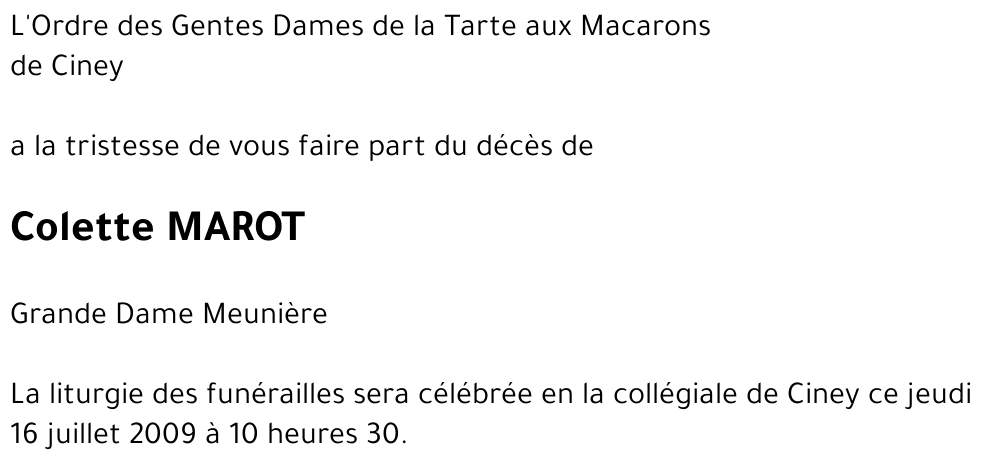 Colette MAROT