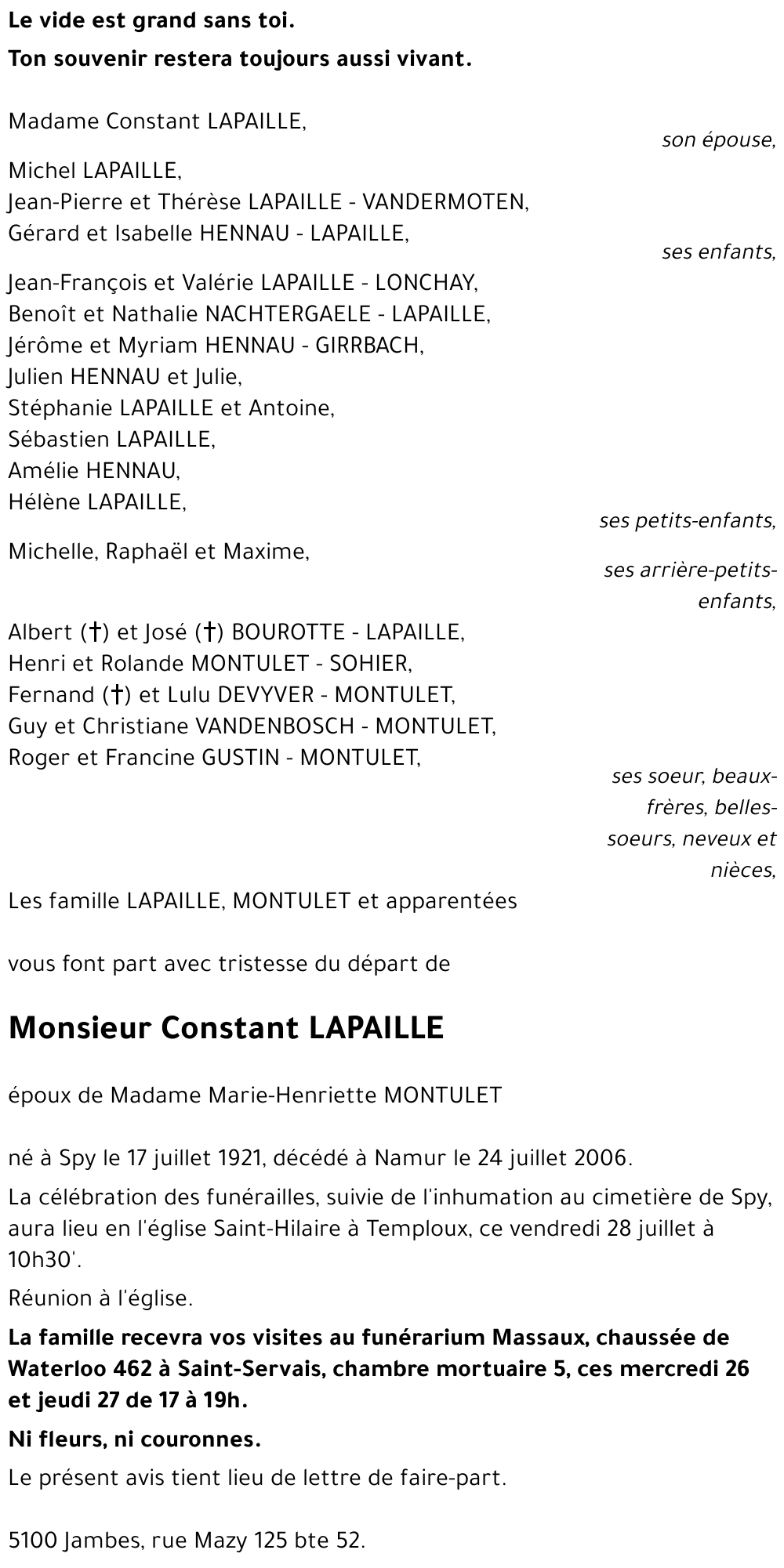 Constant LAPAILLE