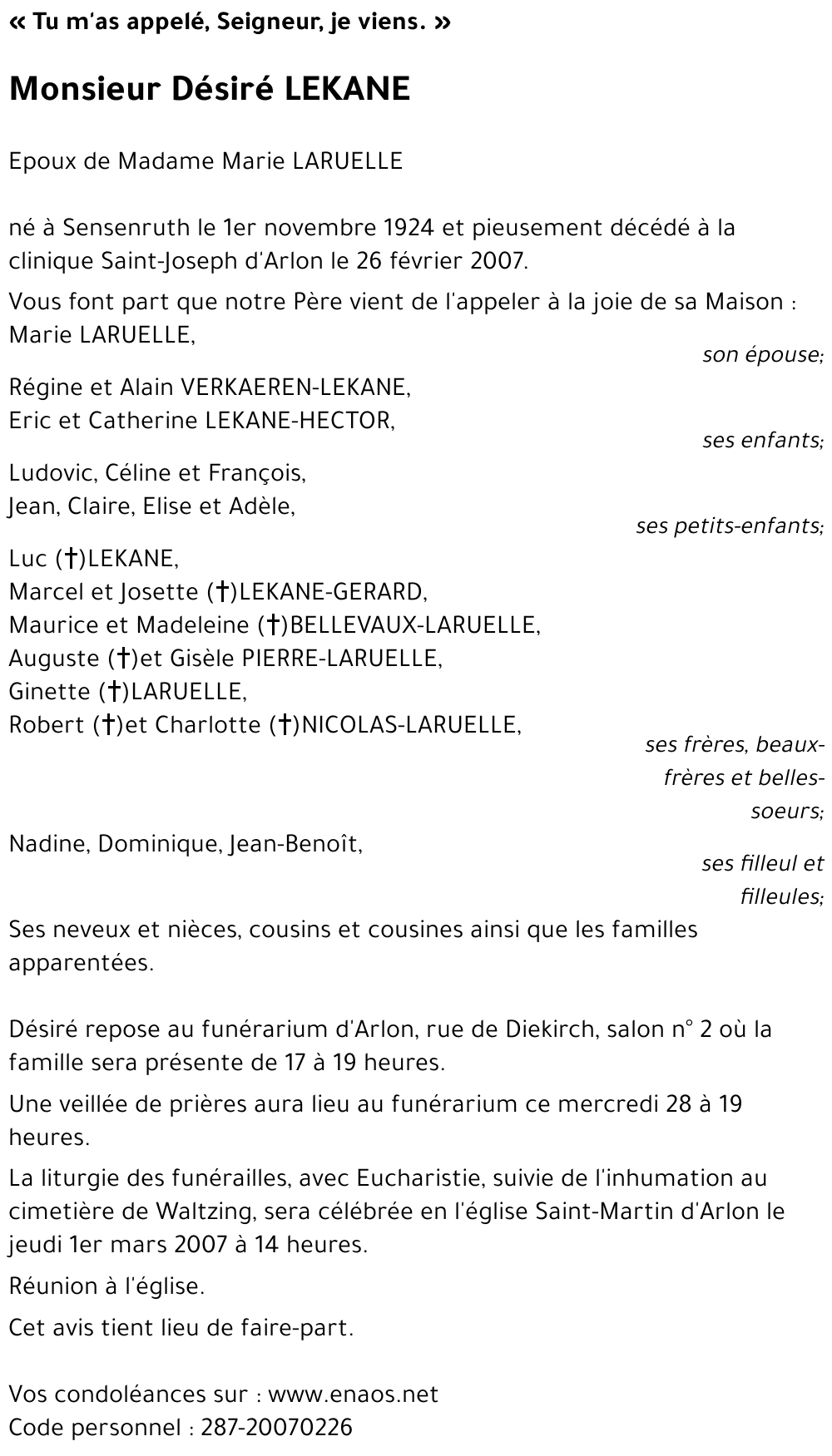 Désiré LEKANE