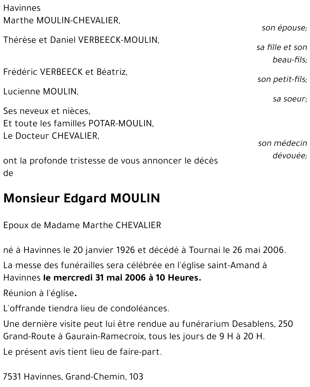 Edgard MOULIN