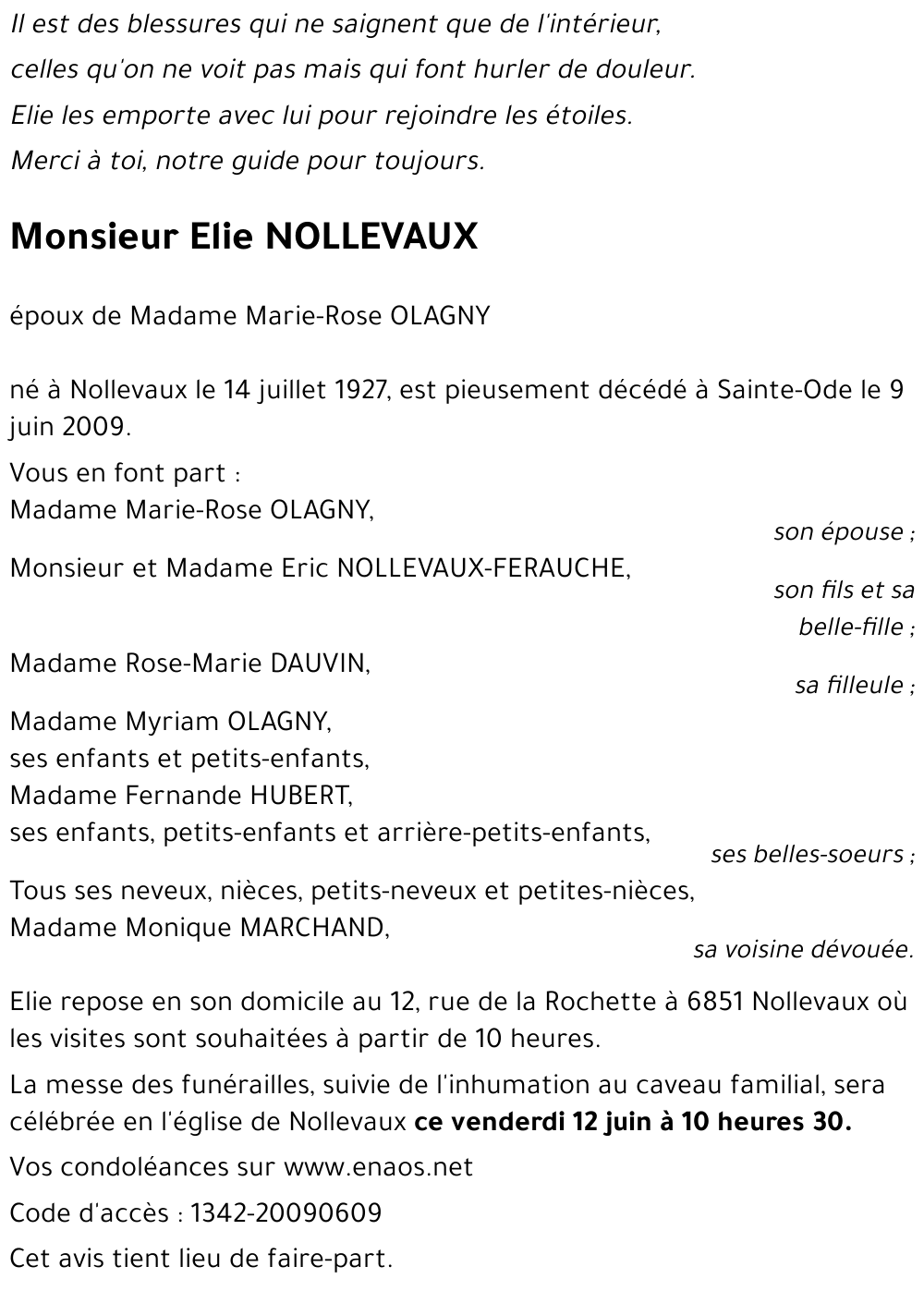 Elie NOLLEVAUX