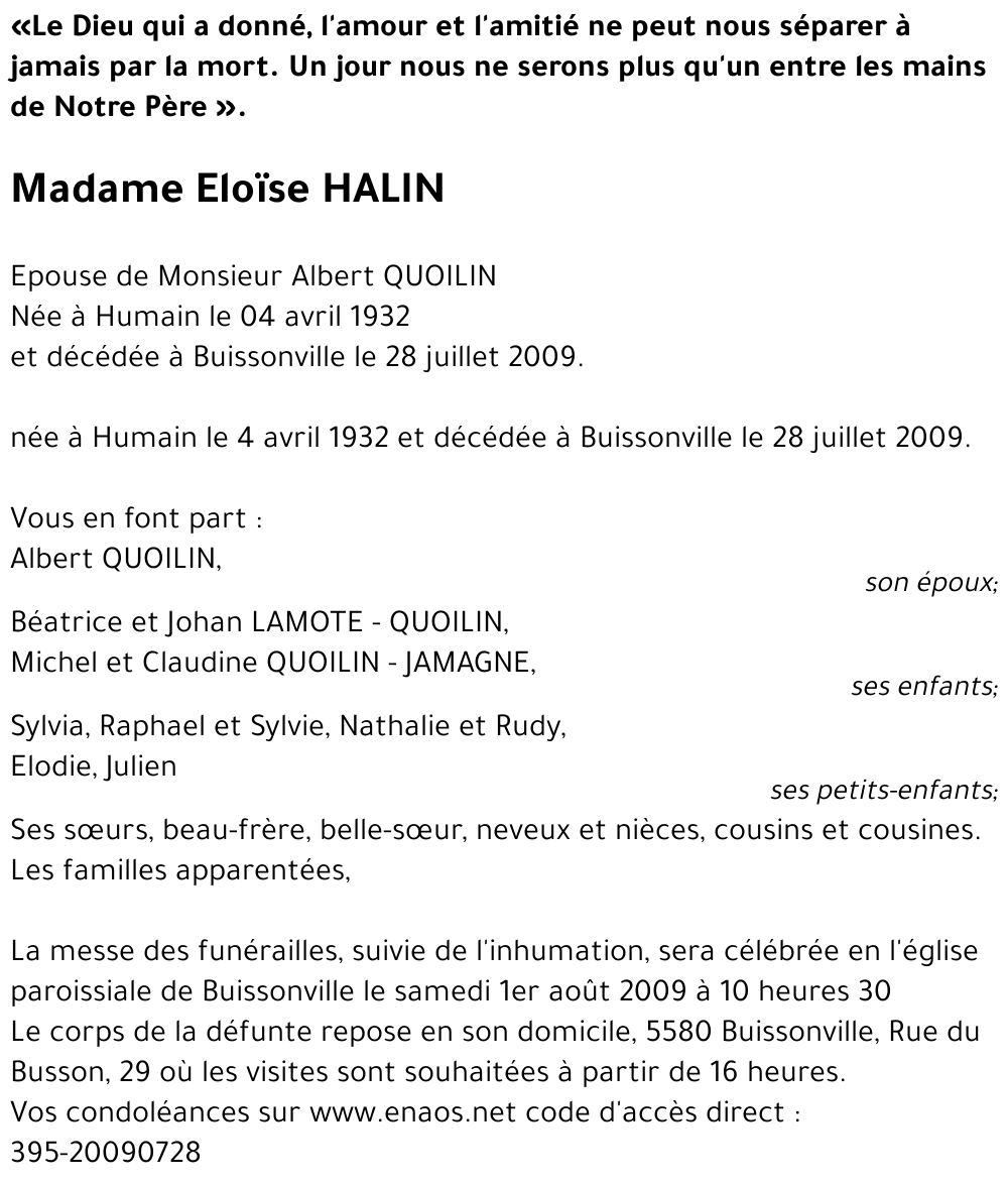 Eloïse HALIN