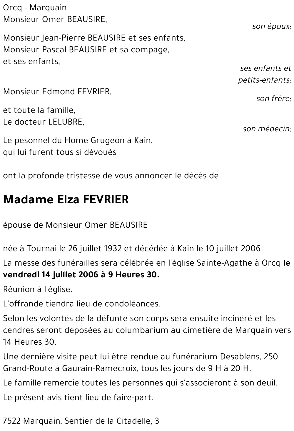 Elza FEVRIER