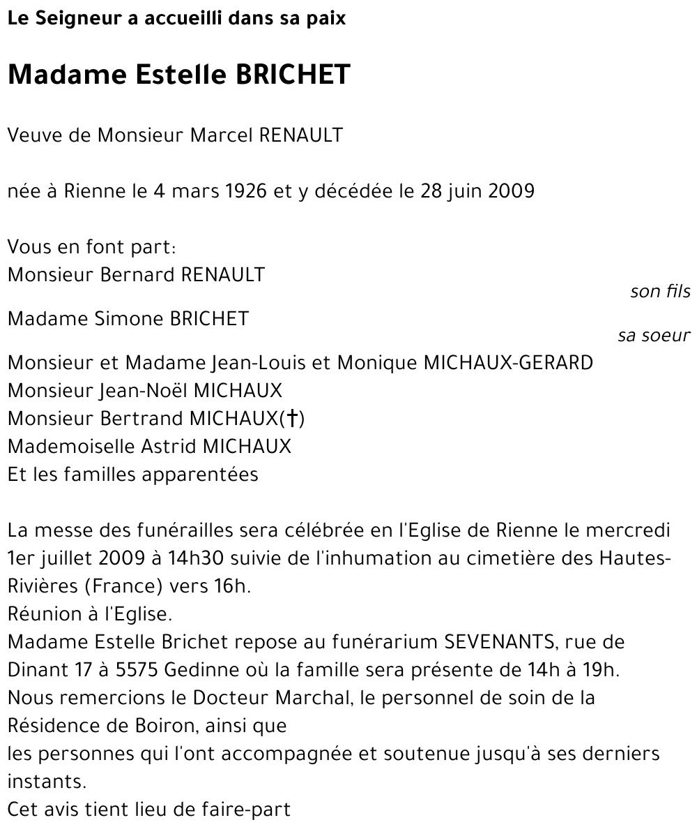 Estelle BRICHET