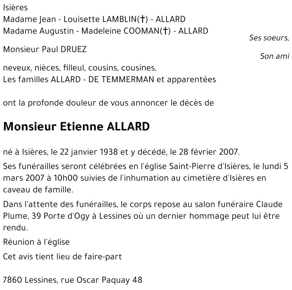 Etienne ALLARD