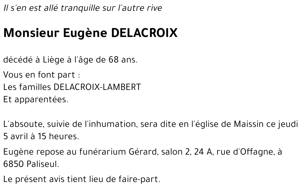 Eugène DELACROIX