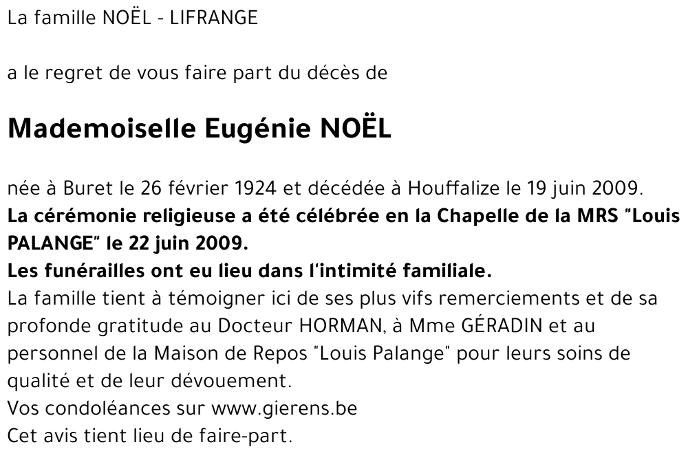 Eugénie NOËL