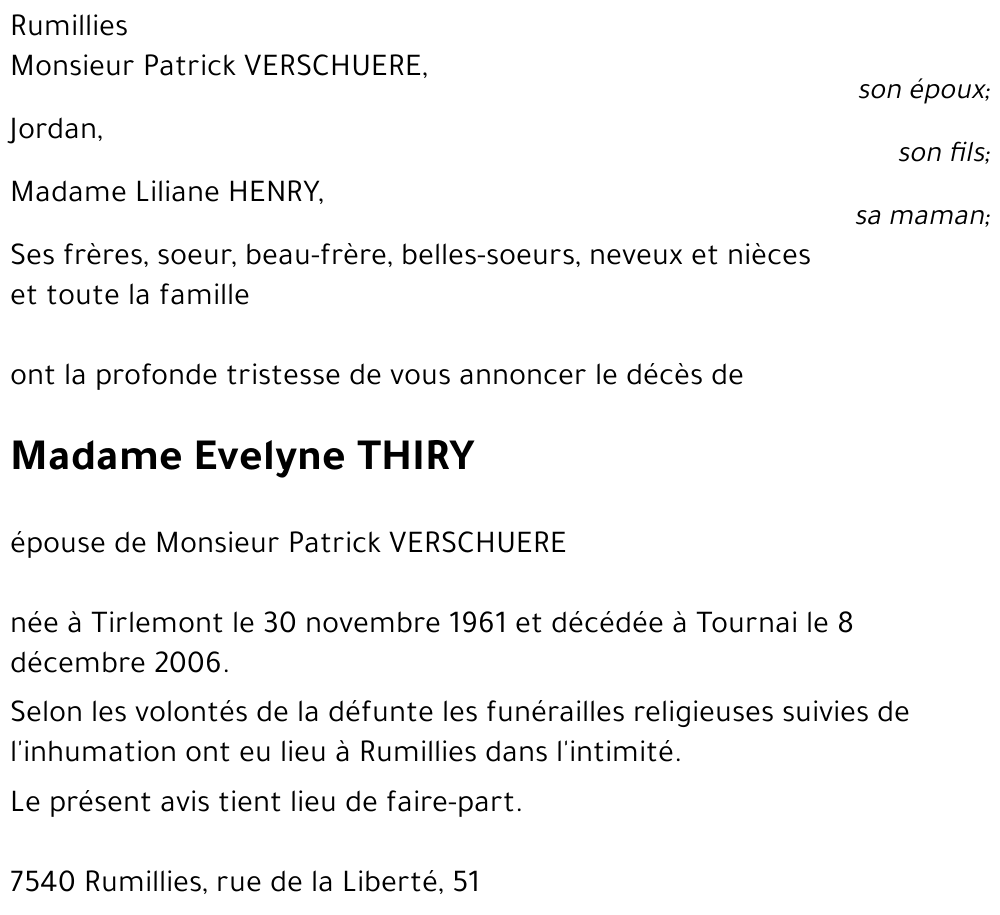 Evelyne THIRY