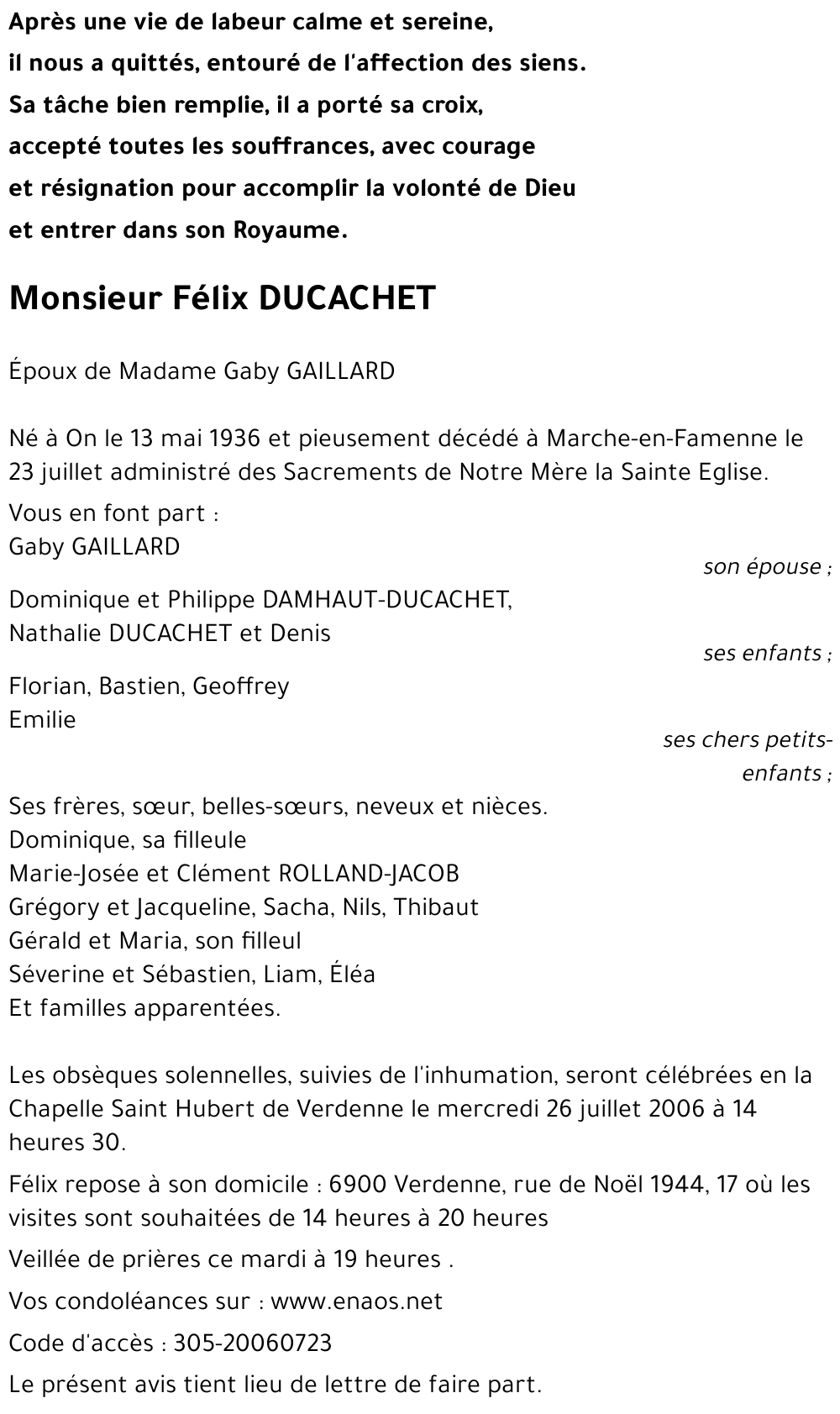 Félix DUCACHET