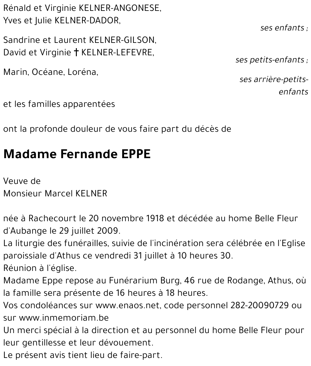 Fernande EPPE